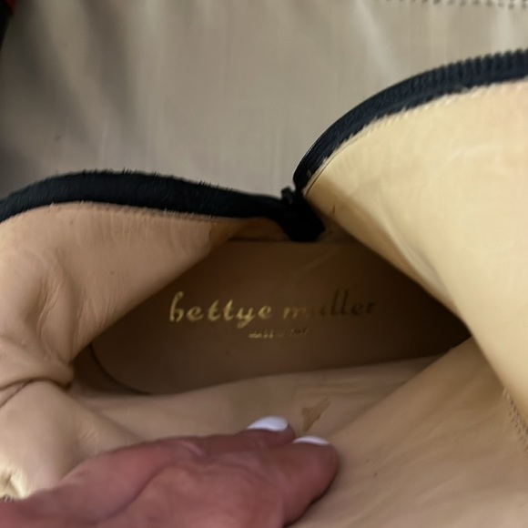 SOFFIA | BLACK RED PATCHWORK PRINTED LEATHER KNEE BOOTS(044S) - Picture 5 of 6